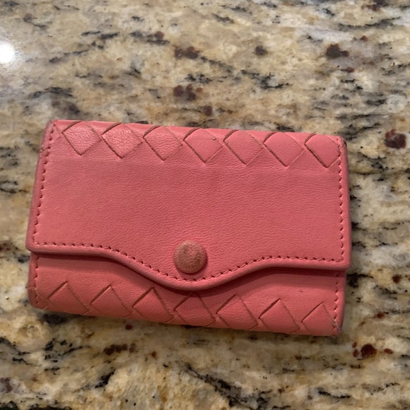 Bottega Veneta Other - Bottega Veneta key holder pink woven leather